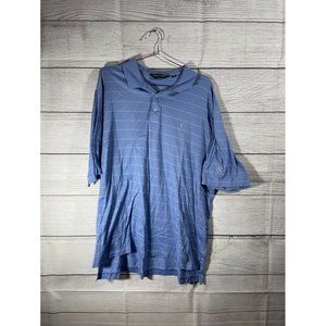 Polo Golf Ralph Lauren - Men's Blue/Green Stripe Polo - Size XXL *Green Pony*